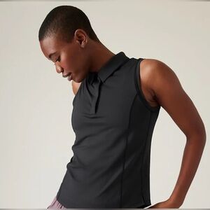 Athleta advantage polo tank. Black Sz M